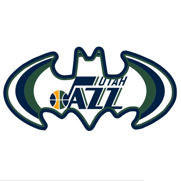 Utah Jazz Batman Logo iron on heat transfer